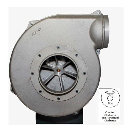 Americraft Mfg Aluminum TEFC Blower 3 HP 3 Phase CCW Top Horiz. 1245 CFM HADP12-3A-T-TE-CCWTH